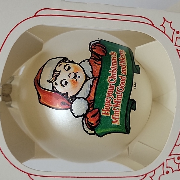 Campbell Soup Kids 1989 Glass Ornament Shipped In Original Jacket Box - Picture 1 of 4